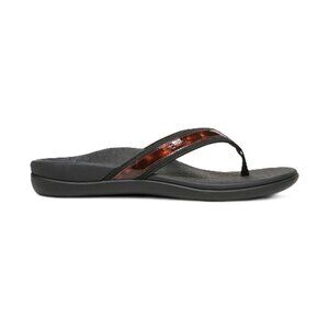 Vionic Women's Tide II Toe Post Black / Tortoise Sandals